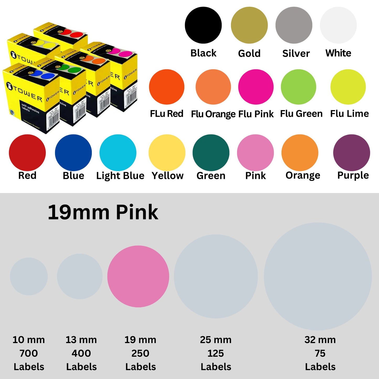 Circle Tower Labels