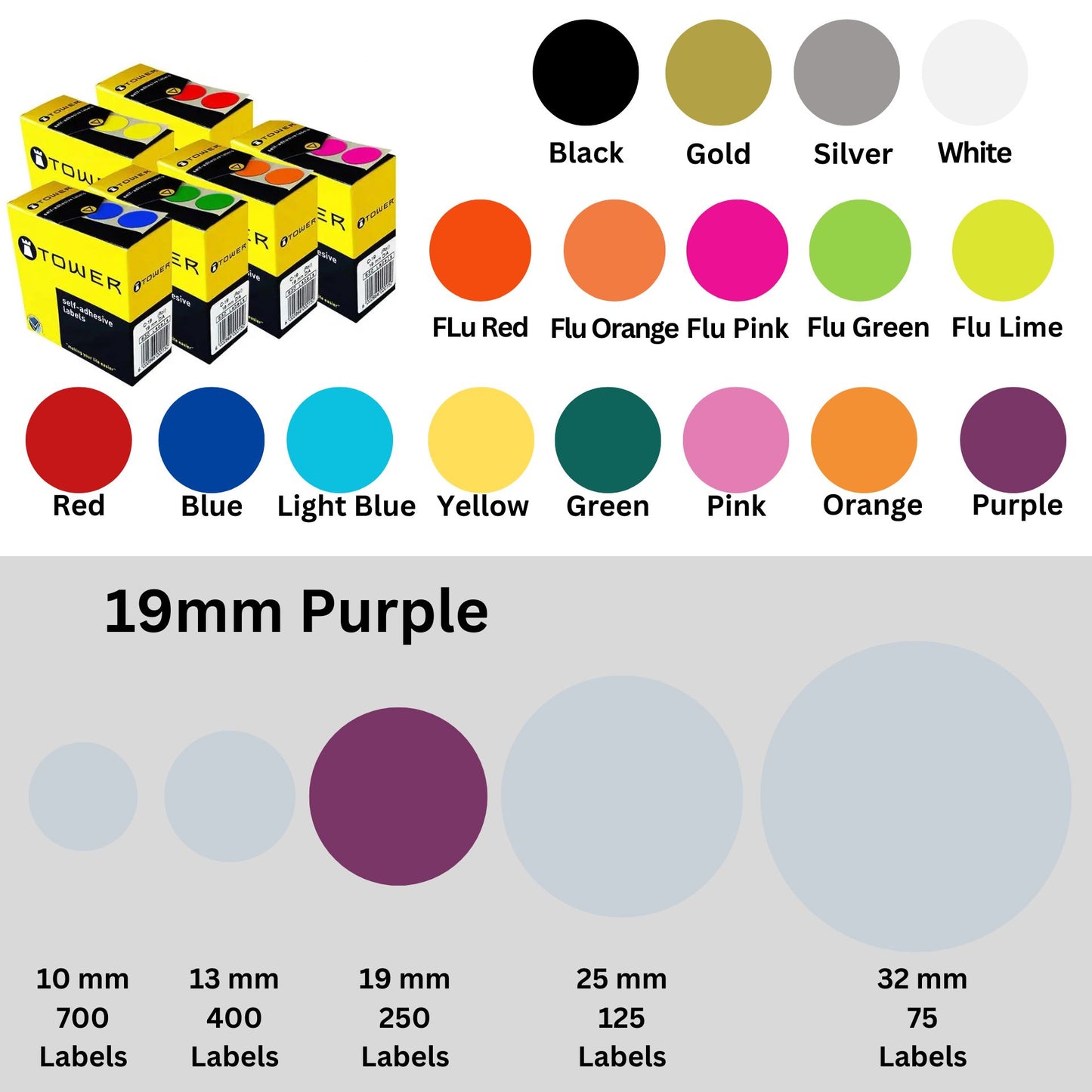 Circle Tower Labels