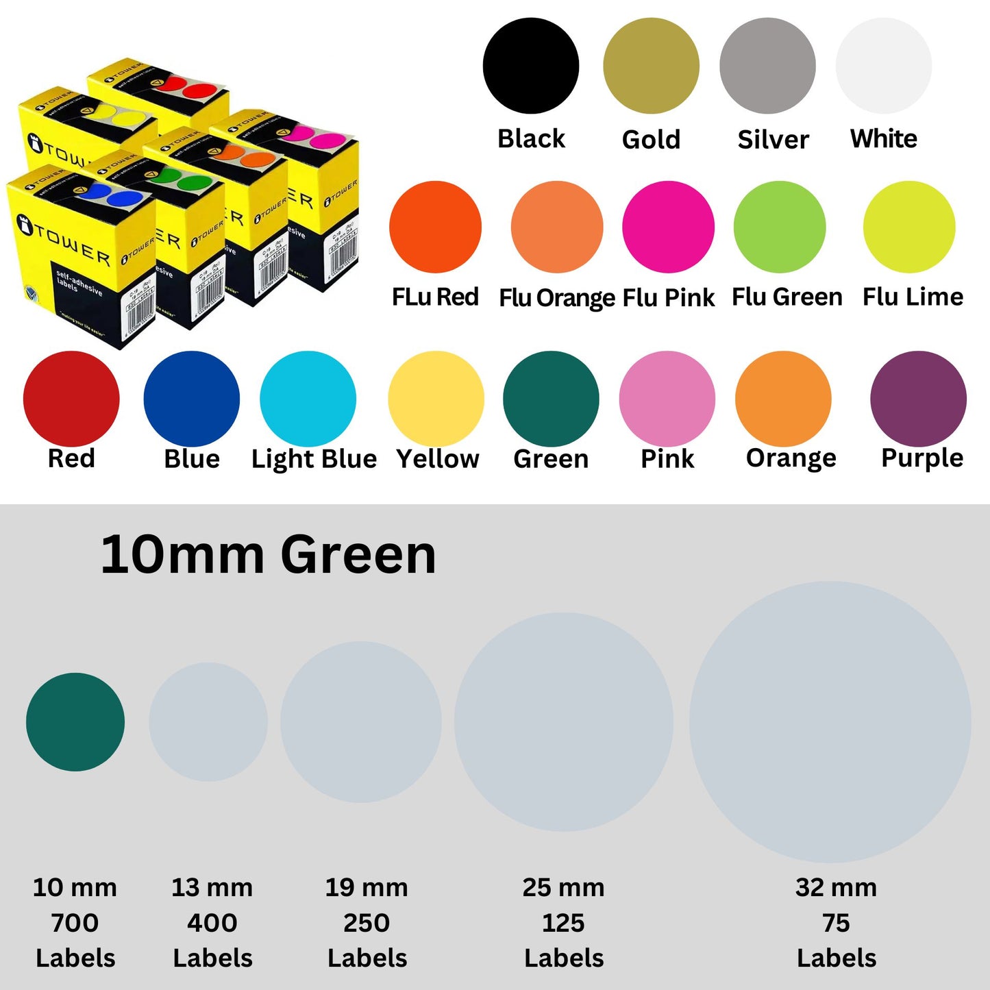 Circle Tower Labels