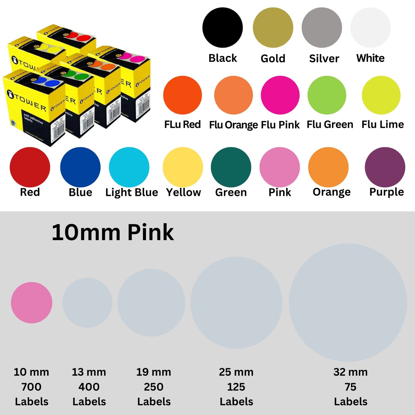 Circle Tower Labels
