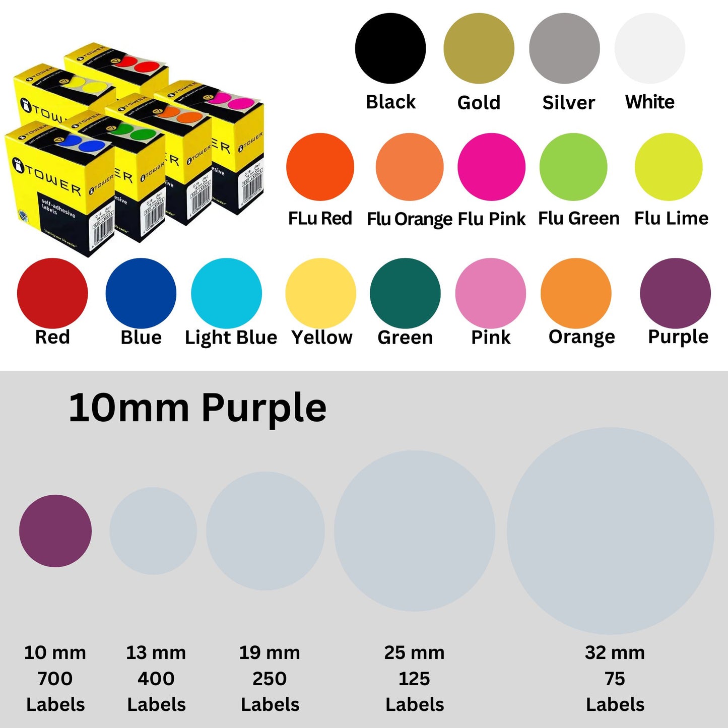 Circle Tower Labels