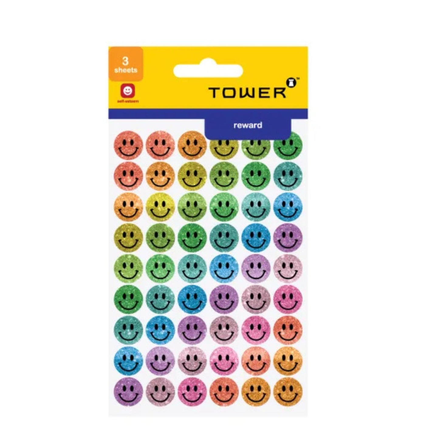 Tower Mixed Glitter Reward Faces