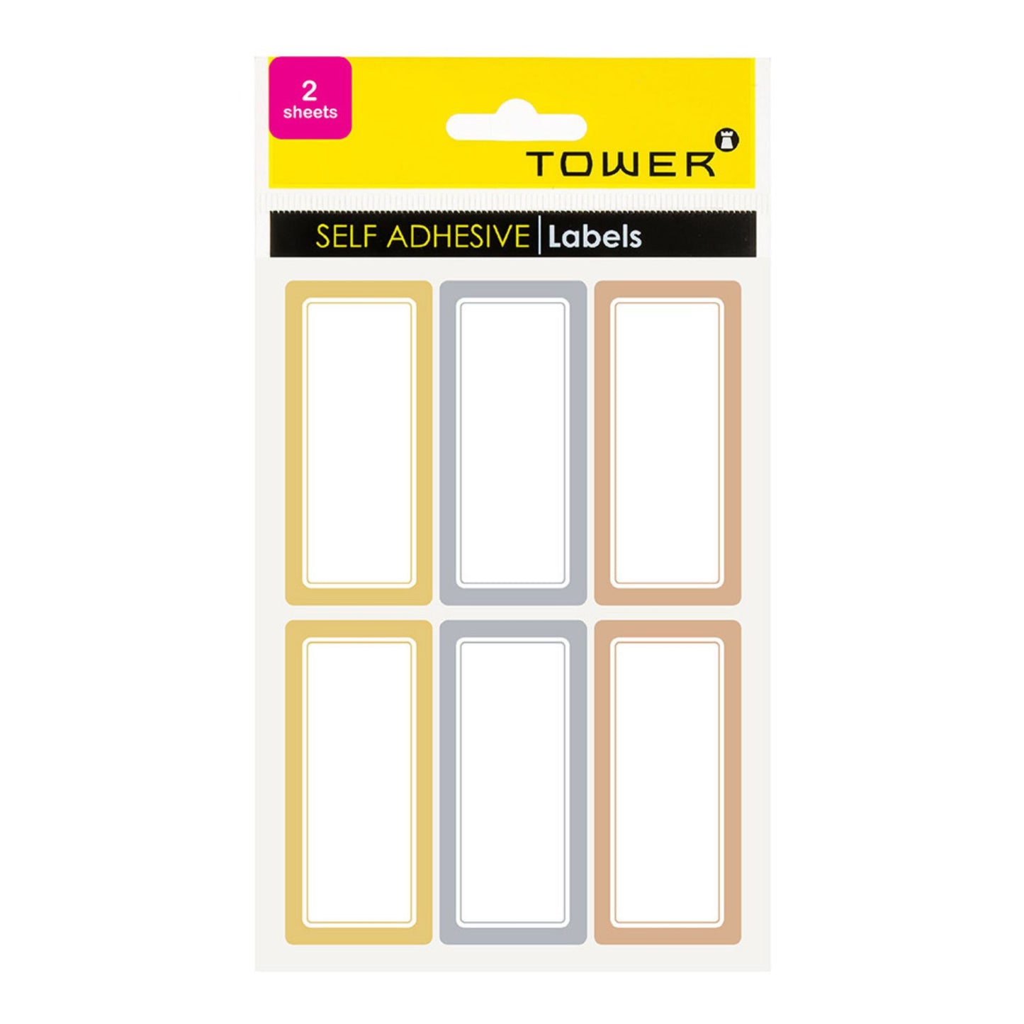 Tower Metallic Border Labels