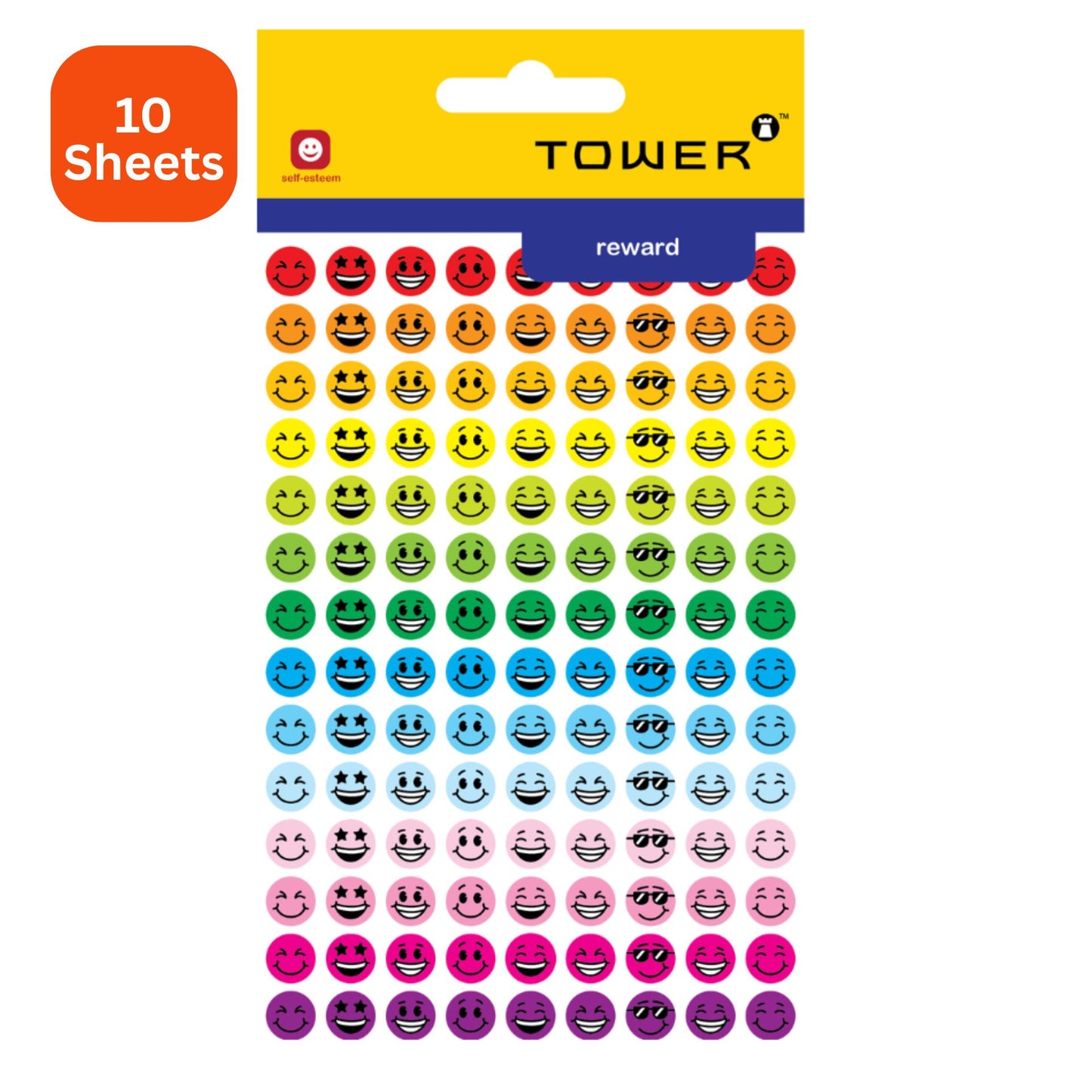 Tower Reward Range Mini Faces - 10 Sheets