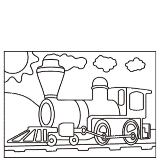 (Sand Art Card) Train