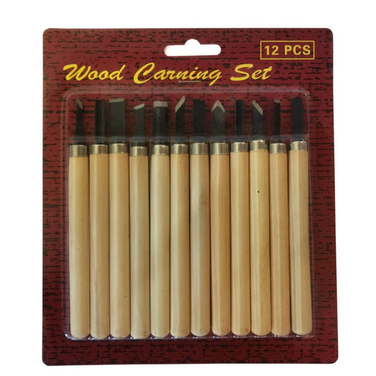 Wood Carving Set - 12 Pieces