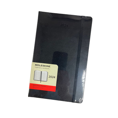 Moleskine 2024 Daily Diary/ Planner - Medium Black