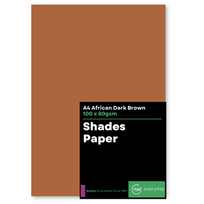 Shades African Dark Brown A4 Paper, Board & Envelopes