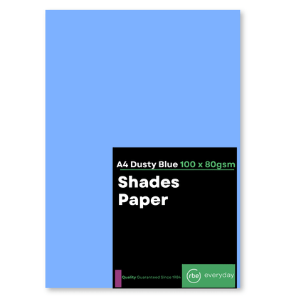 Shades Dusty Blue A4 Paper, Board & Envelopes