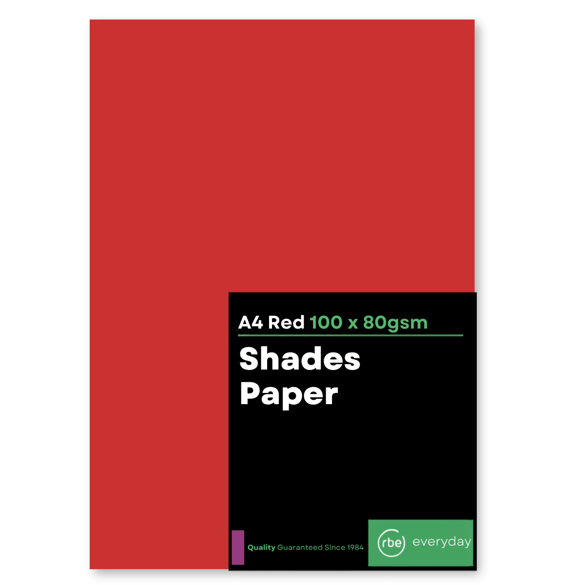 Shades Red A4 Paper, Board & Envelopes