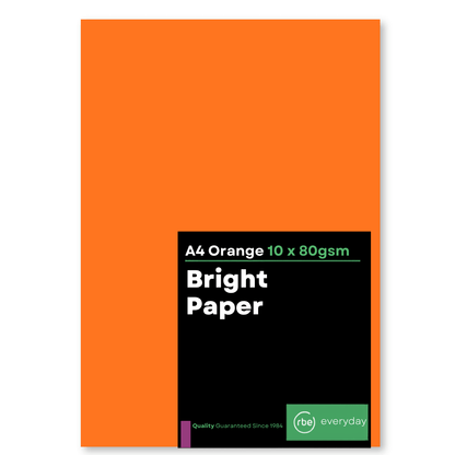 Bright Orange Paper, Board & Envelopes