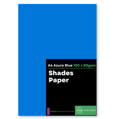 Shades Azure Blue A4 Paper, Board & Envelopes
