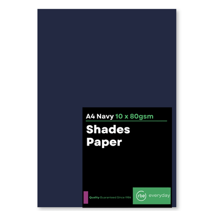 Shades Navy A4 Paper, Board & Envelopes