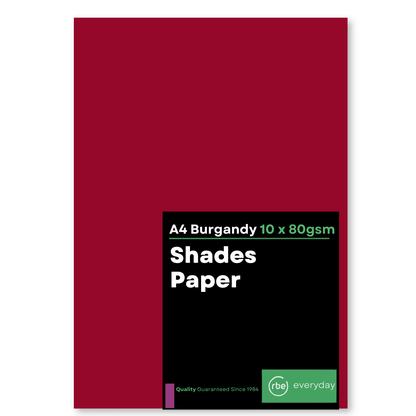 Shades Burgandy Paper, Board & Envelopes
