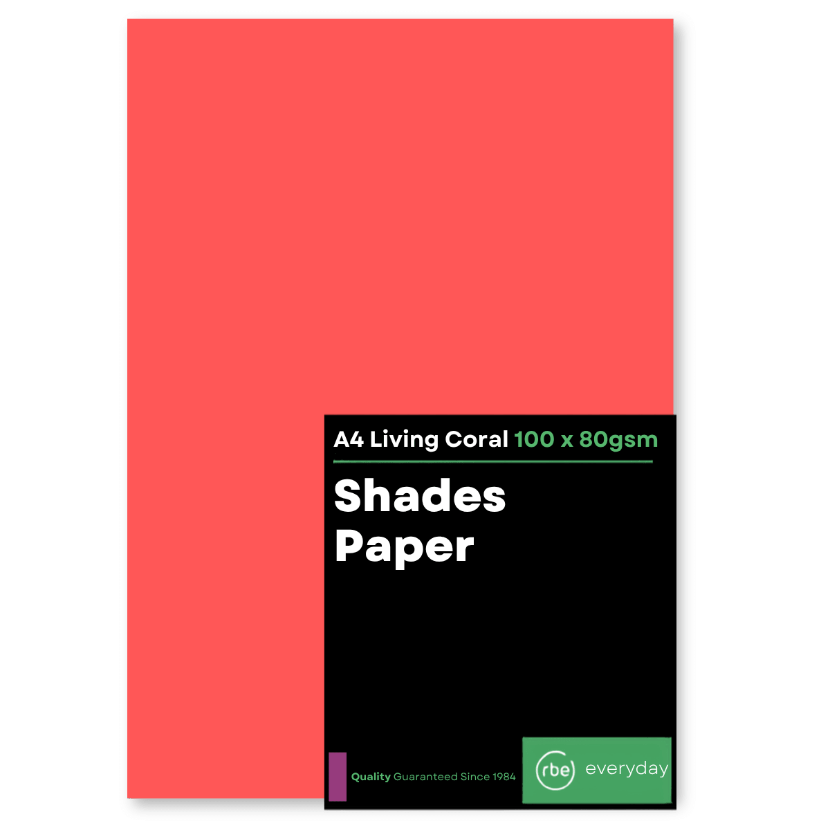 Shades Living Coral A4 Paper, Board & Envelopes