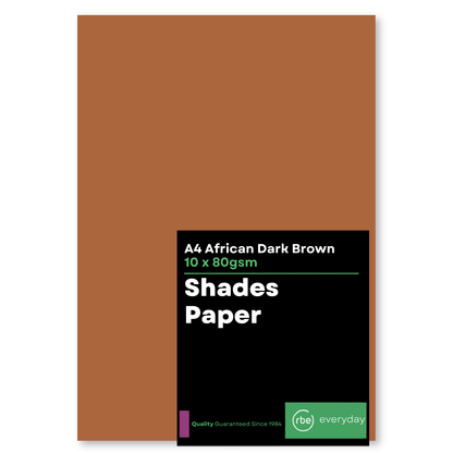 Shades African Dark Brown A4 Paper, Board & Envelopes