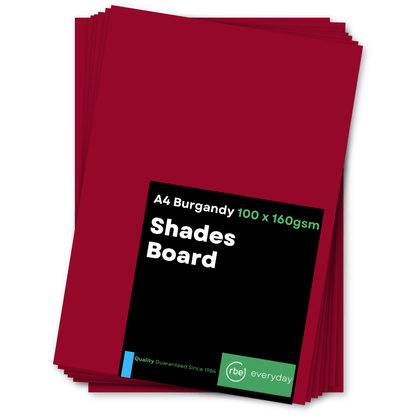 Shades Burgandy Paper, Board & Envelopes