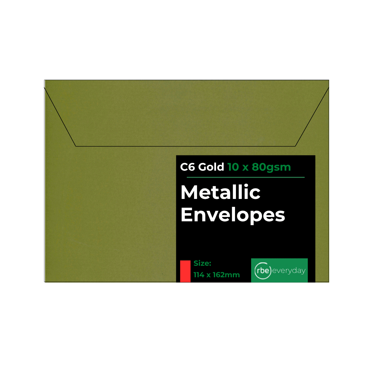RBE Metallic Gold Paper, Board & Envelopes
