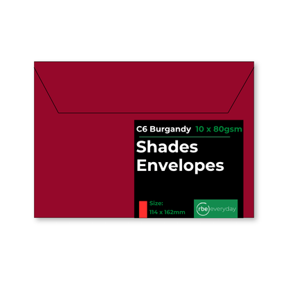 Shades Burgandy Paper, Board & Envelopes