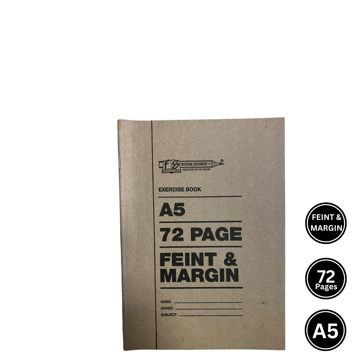 A5 72 Page Soft Cover Exercise Books