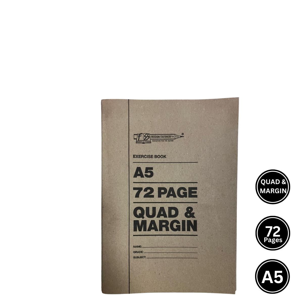 A5 72 Page Soft Cover Exercise Books