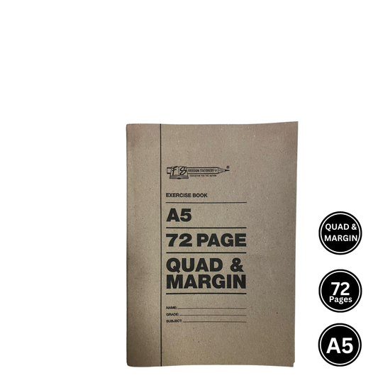 A5 72 Page Soft Cover Exercise Books