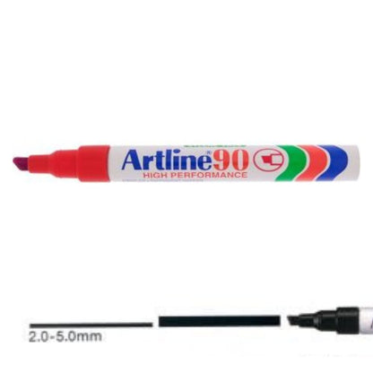 Assorted PERMANENT MARKERS (singles): Red, Blue, Black & Green