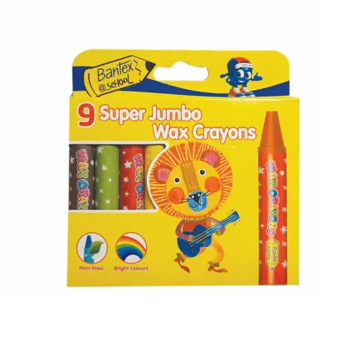 BANTEX Super Jumbo Wax Crayons 9's