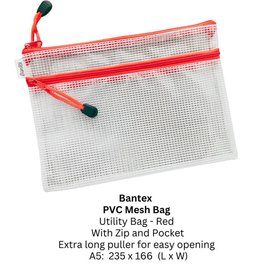 Bantex PVC Mesh Utility Bag