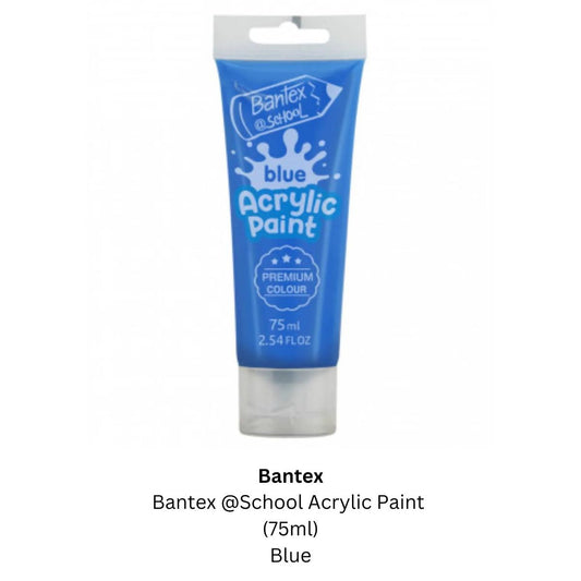Bantex @ School Blue Acrylic Paint - 75ml