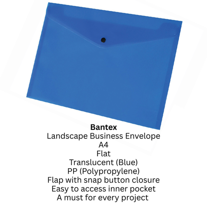Flat PP Snap Button Envelope (BANTEX)
