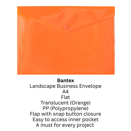 Flat PP Snap Button Envelope (BANTEX)