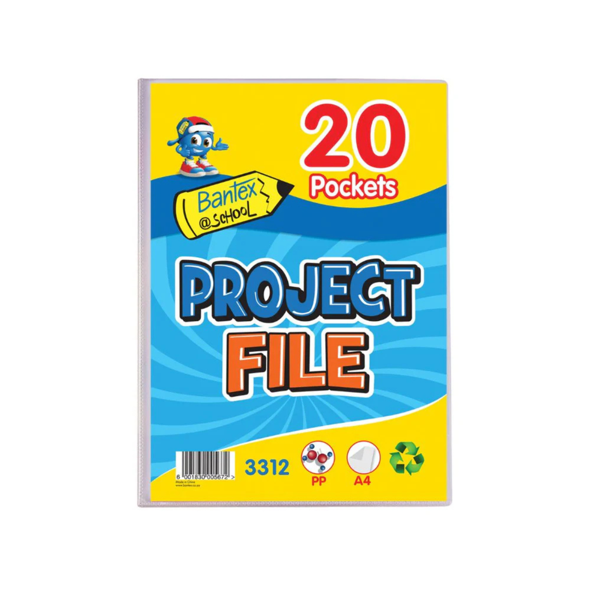 Project File Bundle BANTEX Project File A4 20 Pockets – Paperly