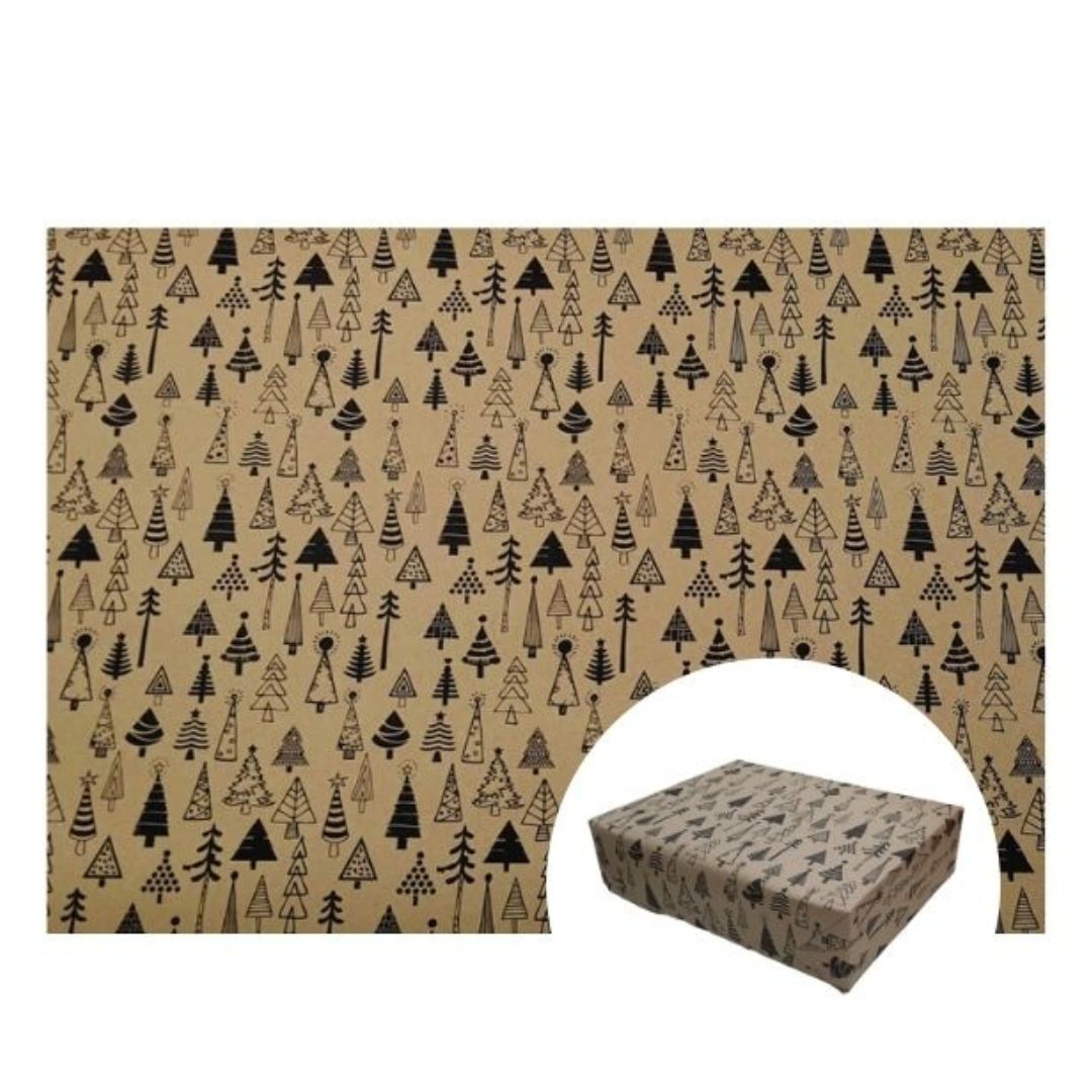 Kraft Wrapping Paper - Christmas