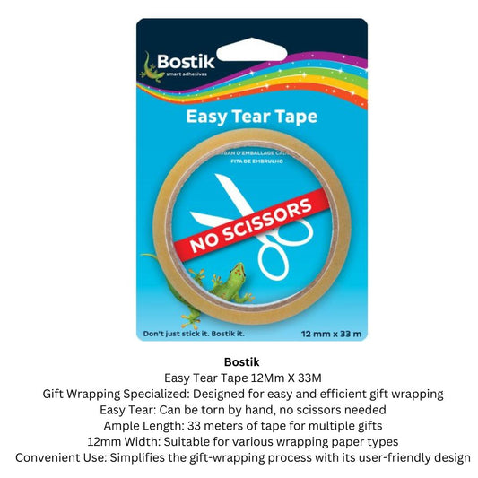 Bostik Easy Tear Tape - 12mmx33m