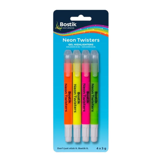 BOSTIK Neon Twisters Gel highlighters