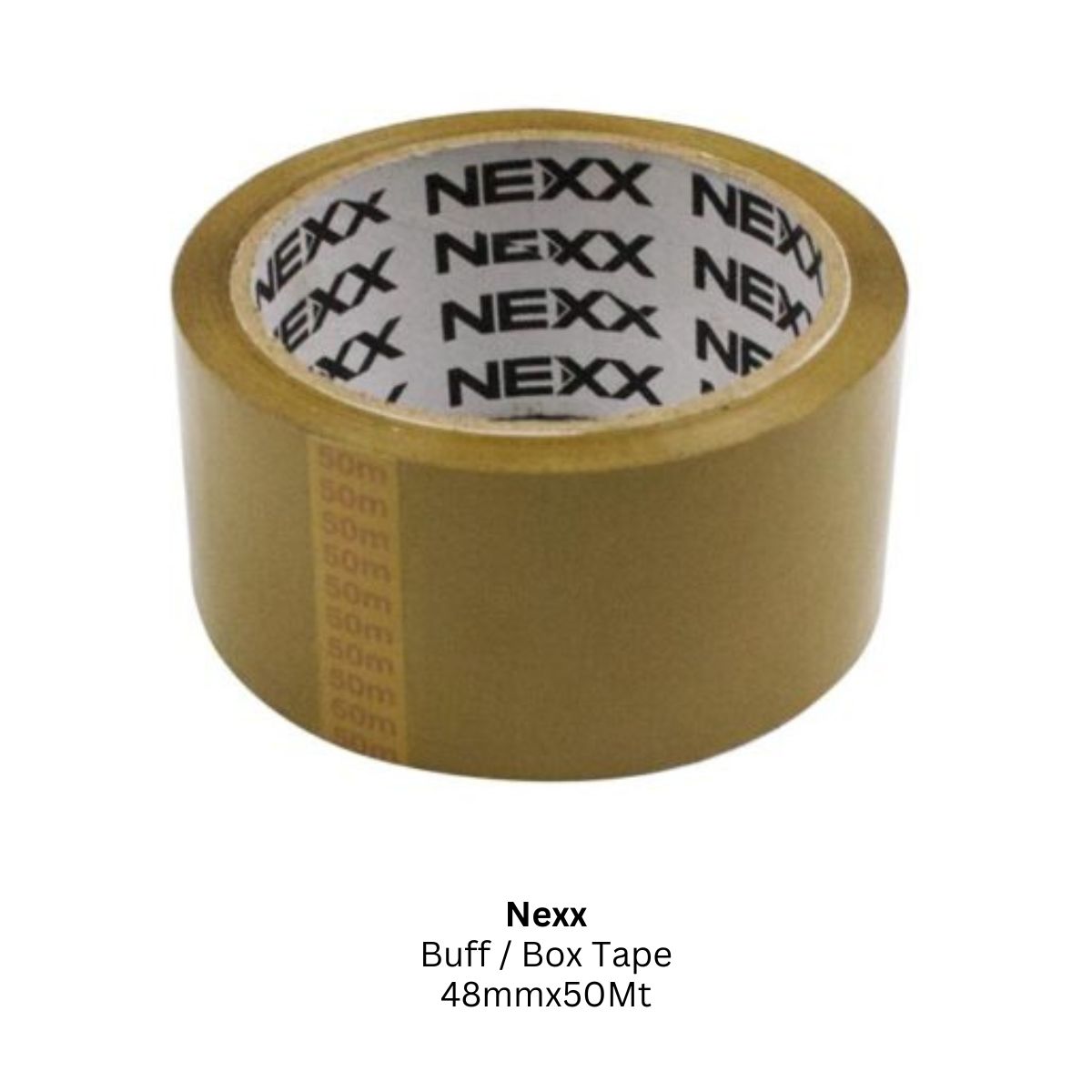 Buff Box Tape - 48mmx50m – Paperly