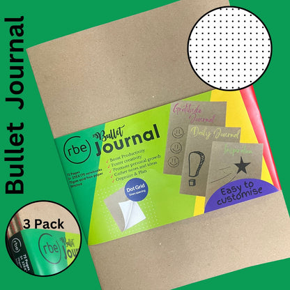 RBE Kraft Cover Journals - 3 Pack