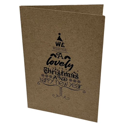 Christmas Card (Kraft 1) - We wish you a Lovely Christmas...
