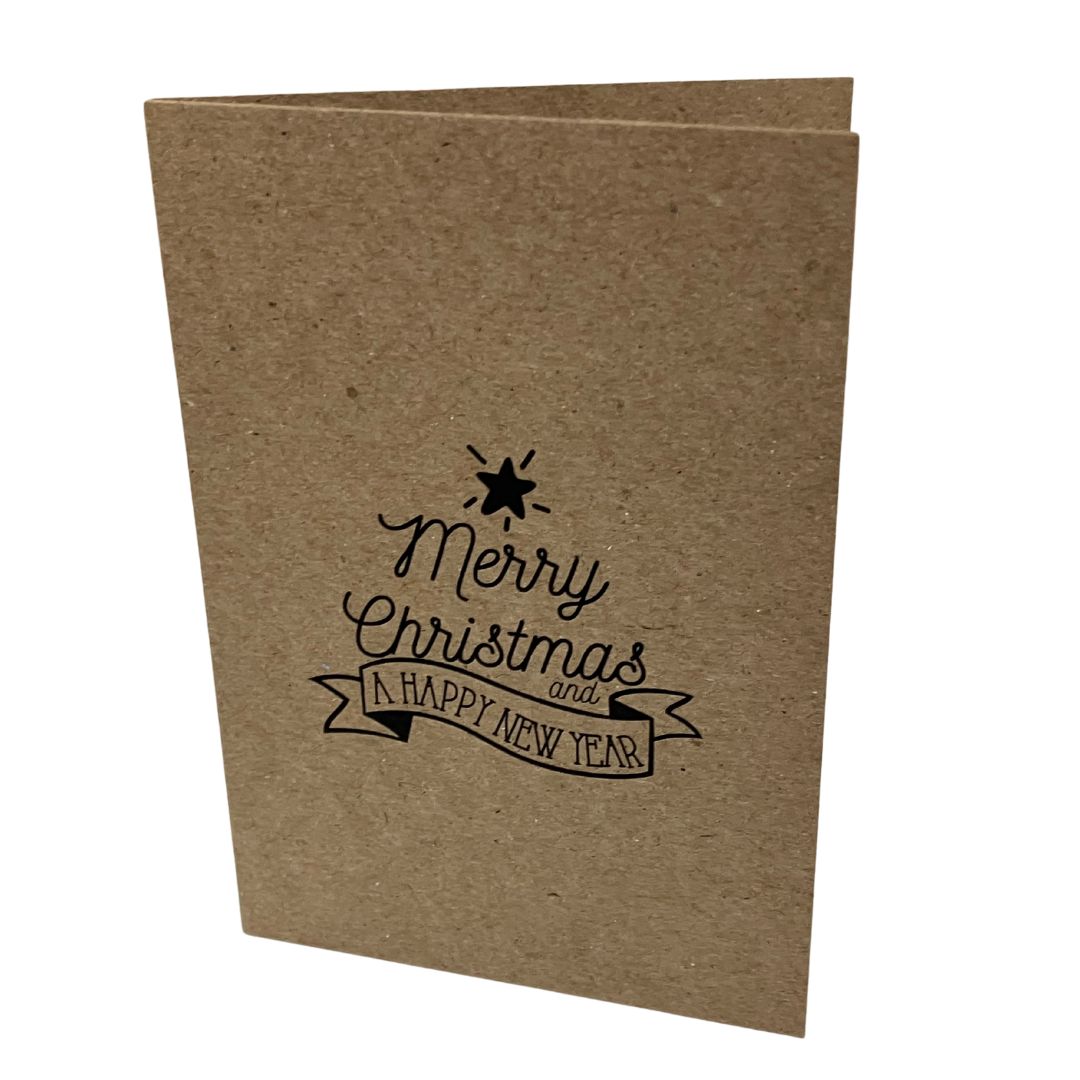 Christmas Card (Kraft 6) - Merry Christmas & Happy New Year
