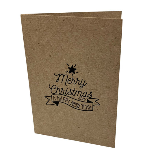 Christmas Card (Kraft 6) - Merry Christmas & Happy New Year