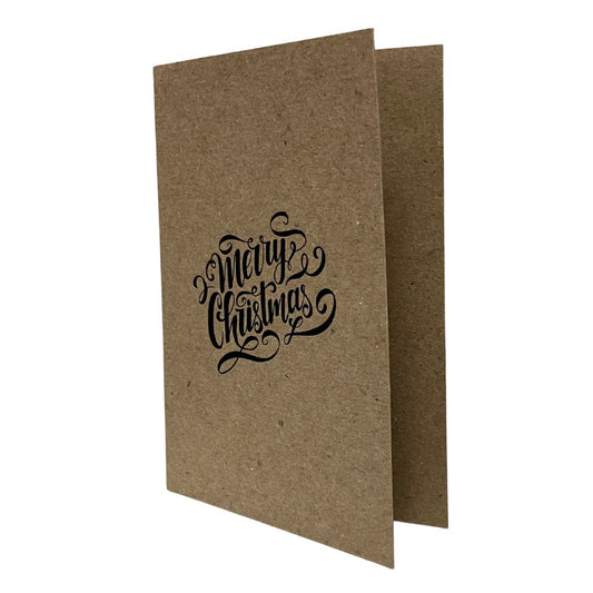 Christmas Card (Kraft 8) - Merry Christmas