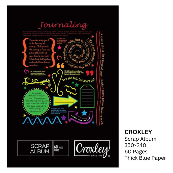 Croxley Scrap book with blue pages – Paperly