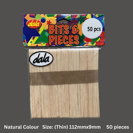 Thin Natural Wooden Sucker Sticks