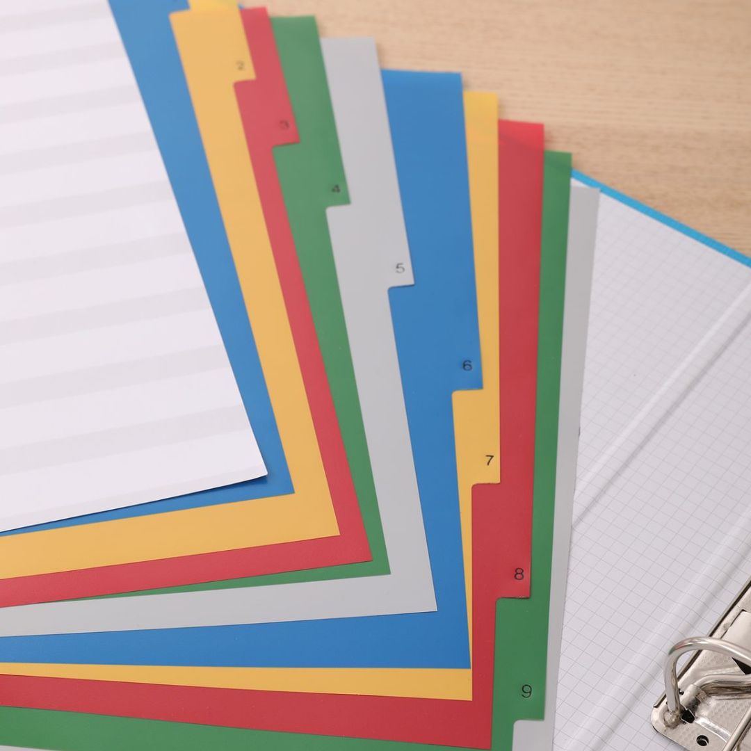 Deli 1-10 A4 PVC File Divider