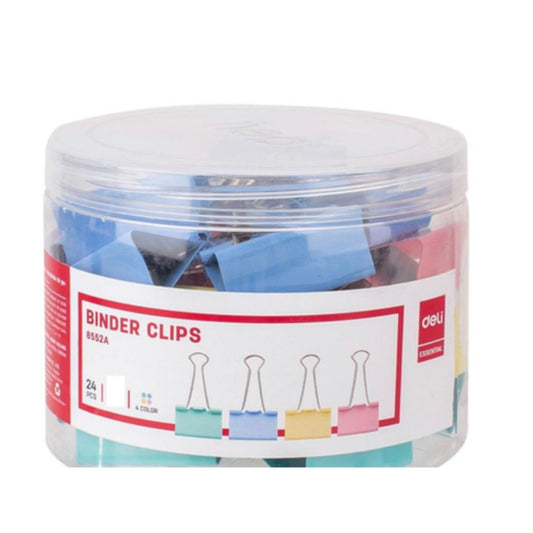 Deli Binder Clips 24pc, 32mm