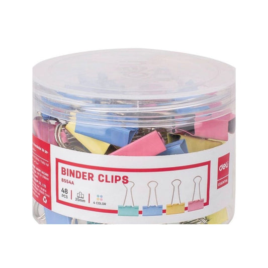Deli Binder Clips 48pc, 25mm