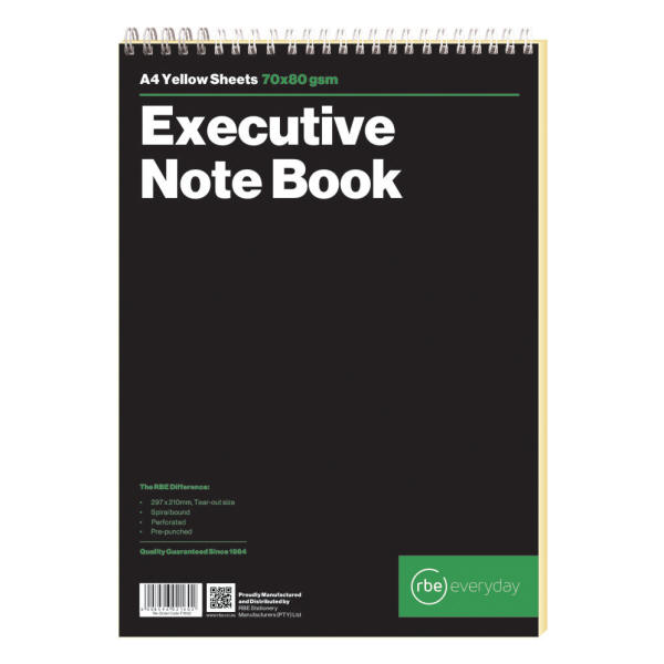 RBE A4 Legal Note Book