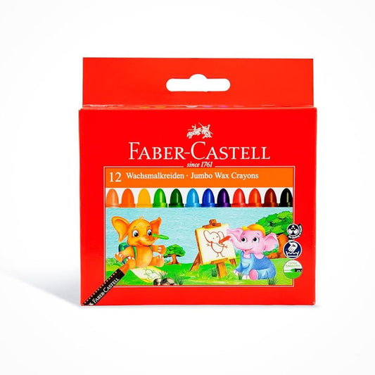 FABER-CASTELL Jumbo Wax Crayons 12's