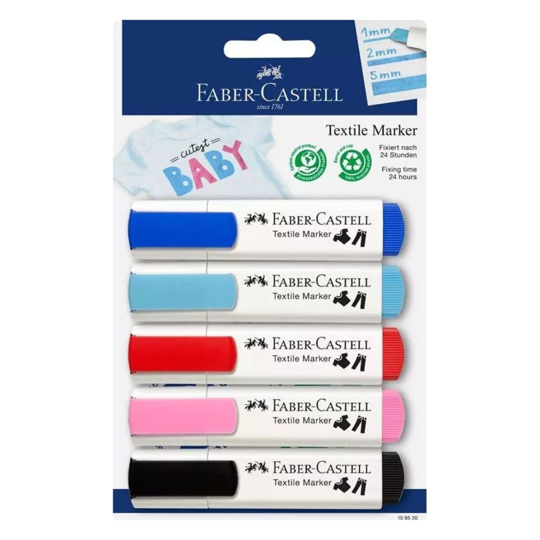 Faber-Castell Textile Markers (Baby Colours)